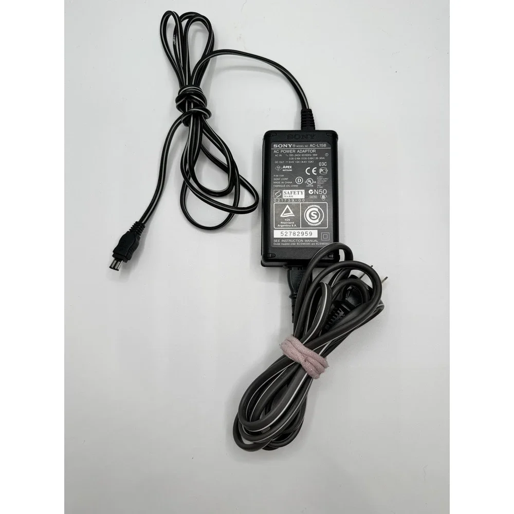 Sony AC-L15A Handycam AC Adapter Power Supply Battery Charger - Genuine OEM